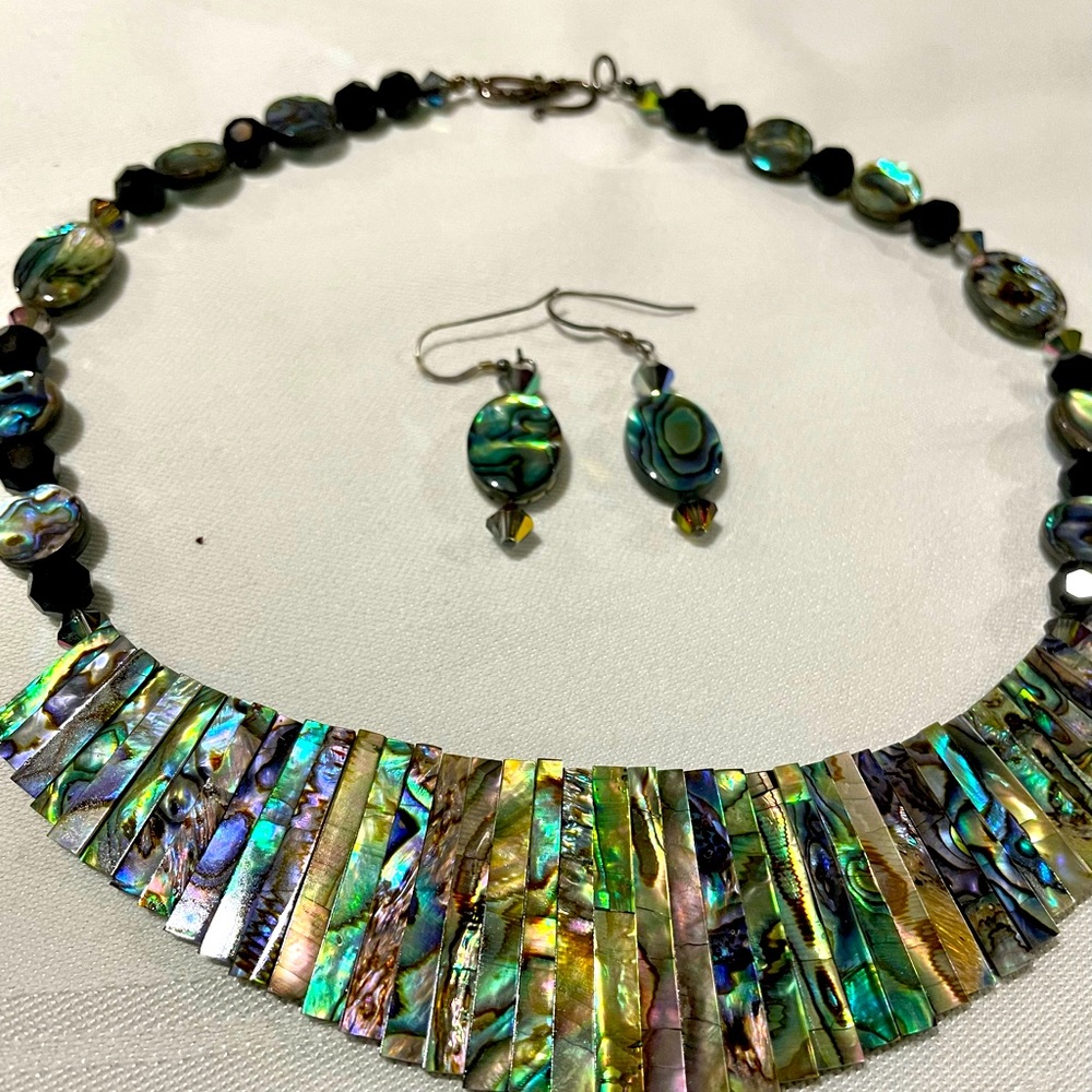 Necklace with matching earrings